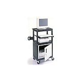Luxor Workstation with Locking Steel Cabinet