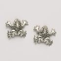 Marcasite Frog Earring