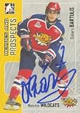Oskars Bartulis, Moncton Wildcats - QMJHL Autographed Card