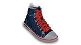 Crocs Hover Sneaker Boys Hi Top Kids Boot - Navy Blue & Light Grey