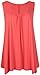 PurpleHanger Women's Scoop Neck Long Vest Tee Top Plus Size