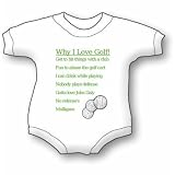 Why I Love Golf Baby Ultrasoft Onesie