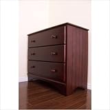 IMAGE OF Nantucket 3-Drawer Chest Color: Ebony Black