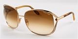 Tom Ford Margaux FT 0040 FT40 772 Gold frme Brown Gradient lens Sunglasses
