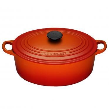Le Creuset Cast Iron Oval Casserole, Volcanic, 29 cm