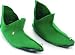 NEW GREEN FELT SHOES ELF PIXIE PETER PAN FANCY DRESS