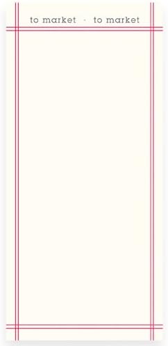 "To Market, To Market" Notepad Listpad by Snow and Graham (3.25" x 7")