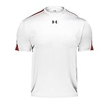 Men's Under Armour Team Zone Shortsleeve T- Shirt - White/Red