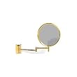 Zadro Wall Mount 8" Optical Mirror Swing Arm BRASS Finish