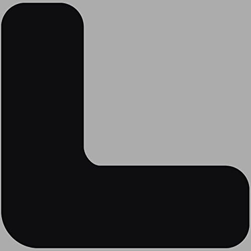 EZ Stripe DSEZ-CR6-BK-KIT Rounded Corners Indispensable Marking Tools, 6" x 6" x 2", Black (Pack of 50)