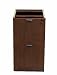 Boss Full Pedestal File/File, No Top, Mahogany