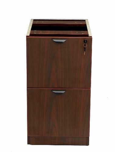 Boss Full Pedestal File/File Top Mahogany
