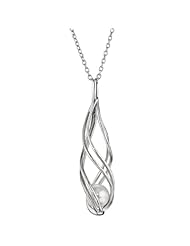 Sterling Silver Freshwater Pearl Drop Pendant including 22" Sterling Silver Cable Chain
