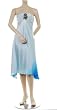 MAX&CLEO by BCBG BLUE TIDE OMBRE SILK DRESS NEW 6