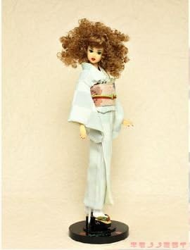 Kimono for Momoko Doll 1/6 size Checkered Casual Pale Green New From Japan F/S