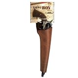 Edison Giocatolli Long Boy Revolver 8 shot ring cap gun with Holster 39cm
