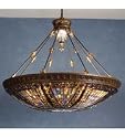 26 Inch W Fleur-De-Lis Inverted Pendant Ceiling Fixture