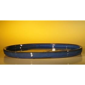 Bonsai Boy's Ceramic Humidity/Drip Bonsai Tray - Blue Oval<br />13.0″x10.0″” /></a>
<div class=