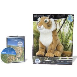Click here to buy Planet Toys Planet Earth Large Plush Animals with unseen footage DVD Assortment - Tiger by Planet Toys.