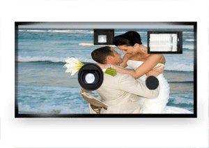 10 Pack Carribean Beach Wedding Disposable Camera: 24+3 Expos High Speed Quality Film with Flash & 10 Tent Cards.