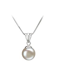 Jewelry: Nancy White 9-10mm AA Quality Freshwater 925 Sterling Silver Pearl Pendant - PearlsOnly