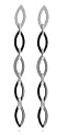 Marquise Chain Link Sterling Silver Earrings