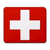 Switzerland Flag Mouse Pad