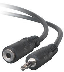 3.5mm Stereo Male to Female Extension Cable 25 ft.