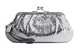 Coach Occasion Sequin Large Wristlet Silver Handbag Purse 44475 - Coach 44475SLV