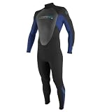 O'Neill Wetsuits Youth Reactor 3/2mm Full Suit, Black/Pacific/Black, 14