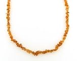 Mandarin Garnet Splinter Beaded Necklace
