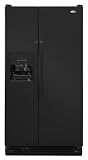 Amana 25-Cubic-Foot Side-by-Side Refrigerator, ASD2522WRB, Black