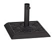 DC America UBP14181-BR Square Cast Stone Umbrella Base, Made from Rust Free Composite Materials, Bronze Powder Coated Finish