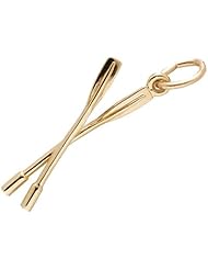 Rembrandt Charms Crew Oars Charm, 10K Yellow Gold