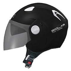 HELIX Solar, Jet-Helm mit Sonnenblende, schwarz matt, Gr. L