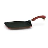 Paula Deen 11 Inch Porcelain Square Griddle, Red