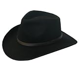 AUSTRALIAN WESTERN ALL WEATHER Wool Hat BLACK