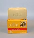 Grisi Sulfur Soap with Lanolin for Acne Prone Skin (Double Bar!)