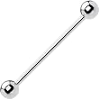 14 Gauge STEEL BARBELL Tongue Ring 1" 5mm