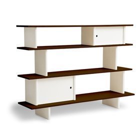 42 H Mini-Library Bookcase in Walnut