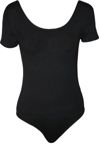 WearAll Women's Plus Size Plain Stretch Bodysuit