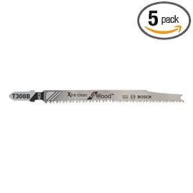 Bosch T308B 4-1 2-Inch EC HCS T-Shank JSB, 5-Pack by Bosch