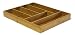 Mango Leaf 18003 17-1/2 by 12 by 2-1/2-Inch Large Bamboo Cutlery Tray