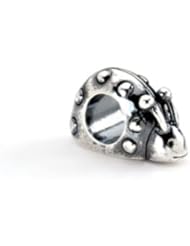Charming Ladybug Charm in Silver for 3mm Charm Bracelets