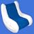 Inflatable Lounger iPod/MP3 ROCKING CHAIR with Speakers