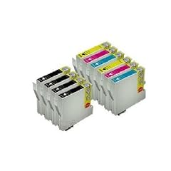 10 St�ck XL Tintenpatronen mit CHIP, kompatibel zu Epson (4x schwarz T711, 2x cyan T712, 2x magenta T713, 2x gelb T714) - passend f�r Epson Stylus D120, D120 Network Edition, D78, D92, DX4000, DX4050, DX4400, DX5000, DX6000, DX6050, DX7000F, DX7400, DX7450, DX8400, DX8450, DX9400F, DX9400F Wifi-Edition, Office B40W, BX300F, BX600FW, BX610FW, S20, S21, SX100, SX105, SX110, SX115, SX200, SX205, SX210, SX215, SX218, SX400, SX400 WiFi, SX405, SX405 WiFi, SX410, SX415, SX510W, SX515W, SX600FW, SX610FW