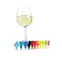 Vacu Vin Glass Markers Party People, Set of 12