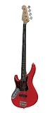 RICHWOOD RBB ELECTRIC BASS 4 STRING RED LEFT HANDED MODEL