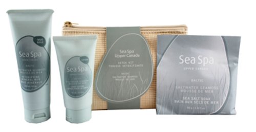 Upper Canada Soap & Candle Sea Spa Detox Gift Kit, Baltic Saltwater Seamoss