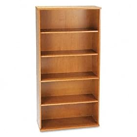 Series C: Open Double Bookcase- Natural Cherry by Bush
